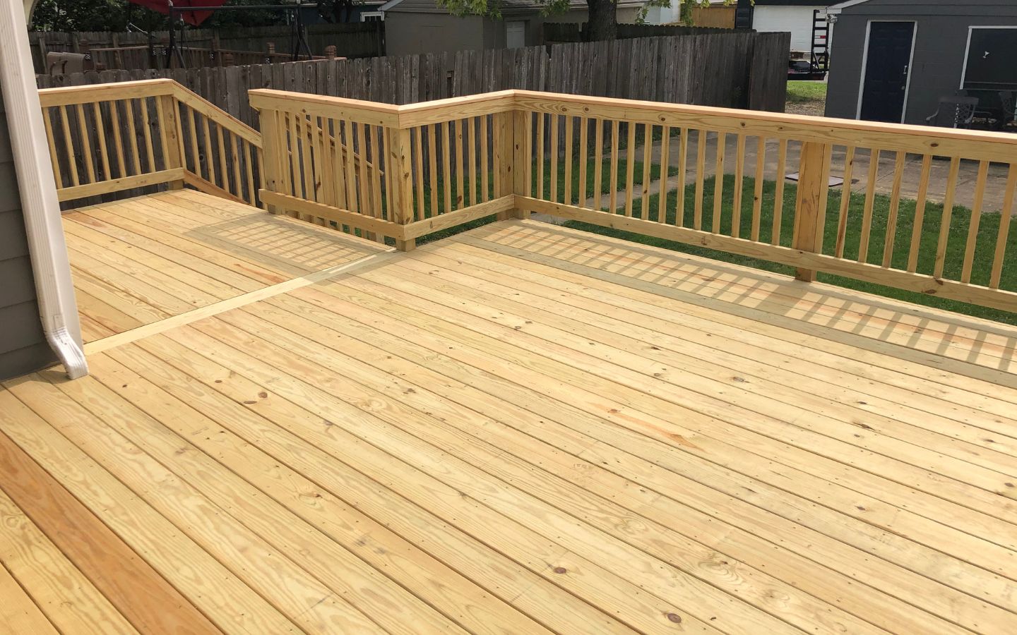 wooden deck